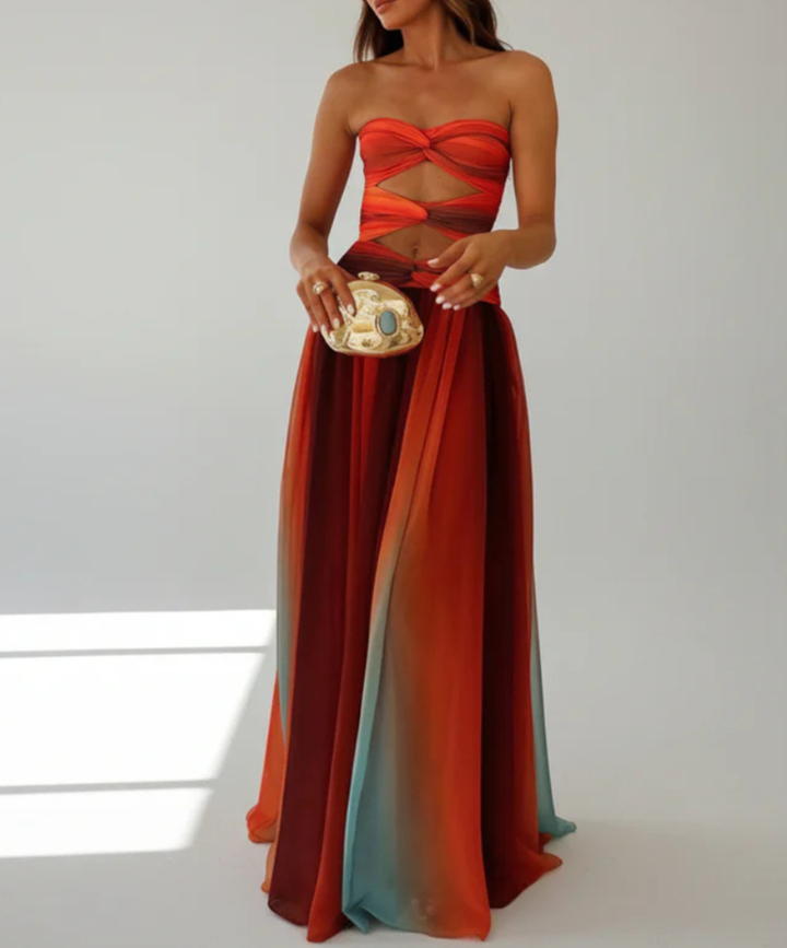 Elegant Maxikjole Lilla