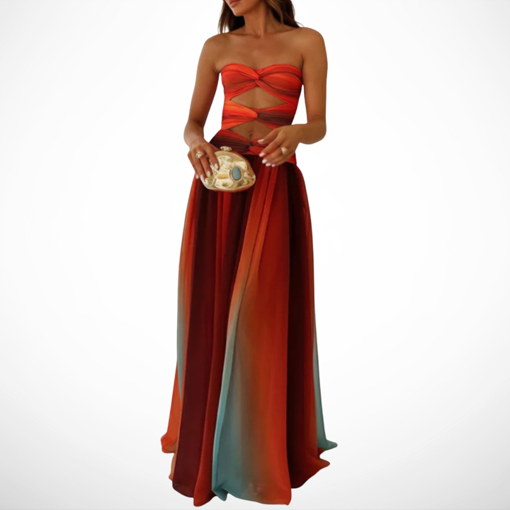 Elegant Maxikjole Lilla