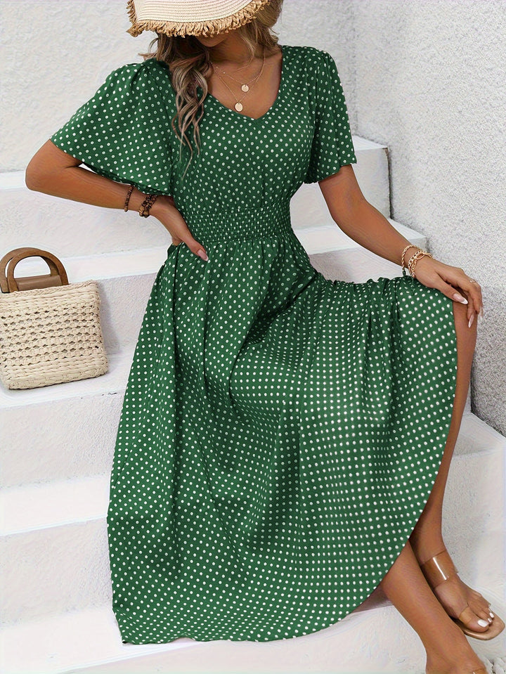 Elegant Kjole Prikket Élisa