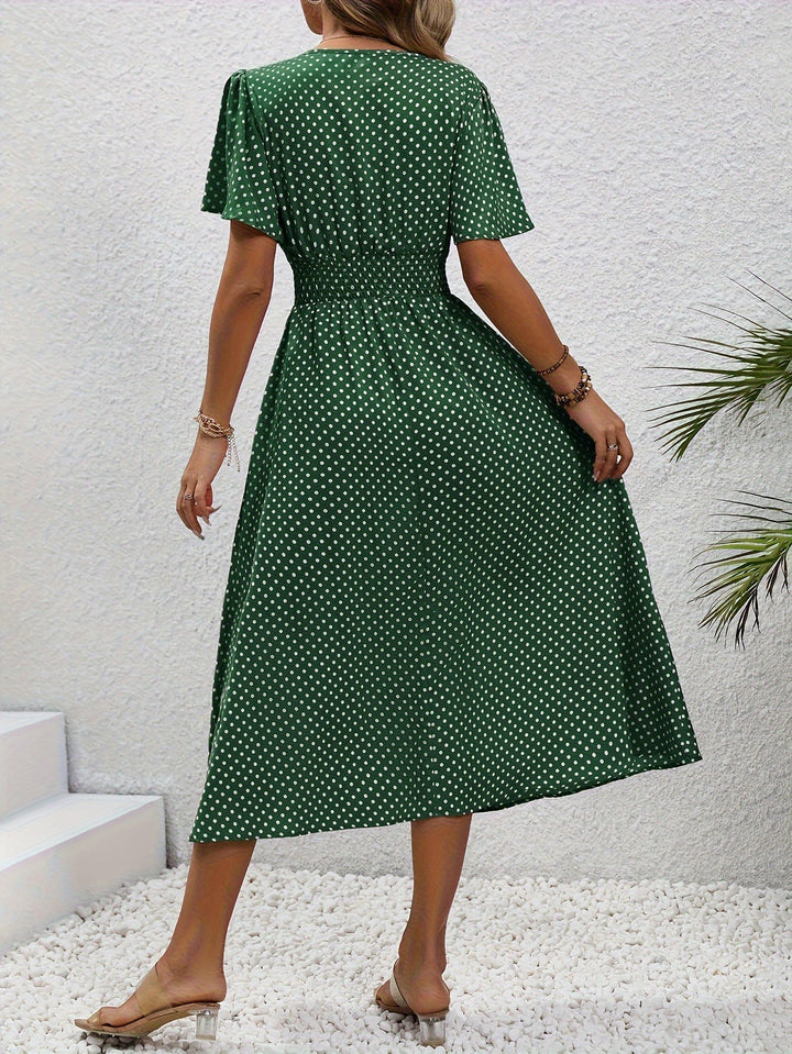 Elegant Kjole Prikket Élisa