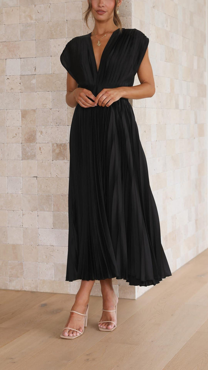 Elegant Plisserte Kjole