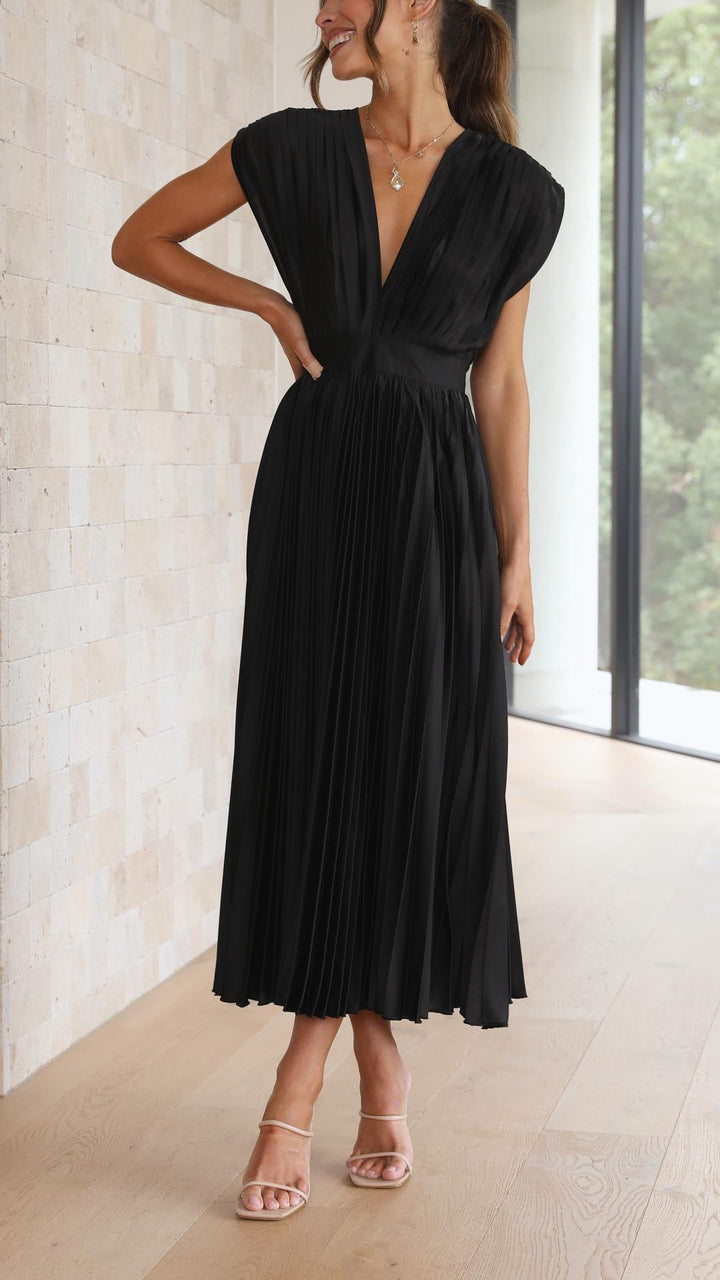 Elegant Plisserte Kjole