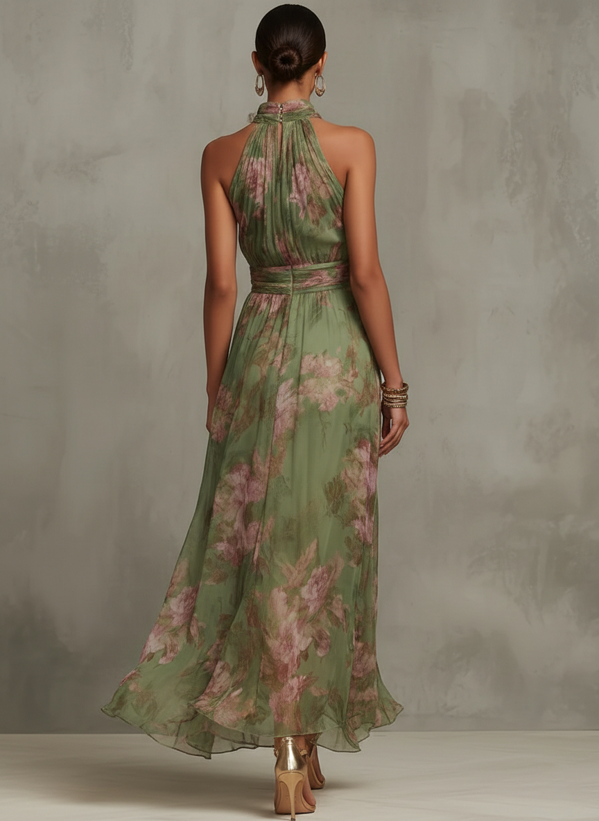 Elegant Lang Blomsterkjole Élise