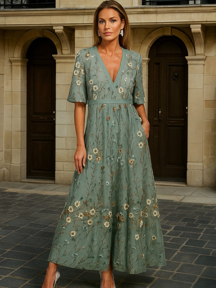 Lang Kjole Eleganse Botanikk