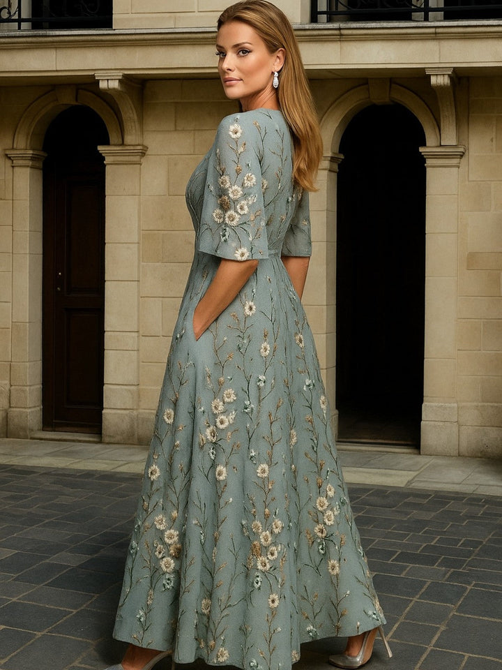 Lang Kjole Eleganse Botanikk